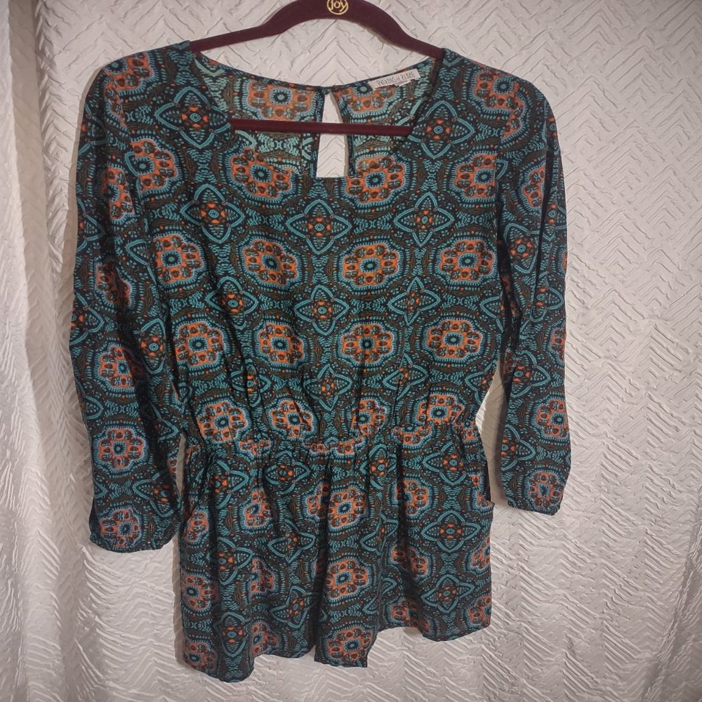 Patrons of Peace Teal Romper - Picture 3 of 11